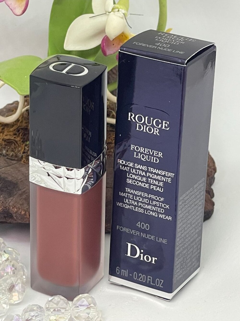 Dior Rouge Dior Forever Liquid Matte Liquid Lipstick - 400 Forever Nude Line-NIB